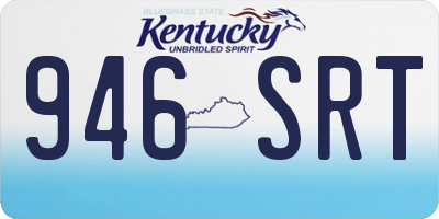 KY license plate 946SRT
