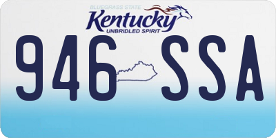 KY license plate 946SSA