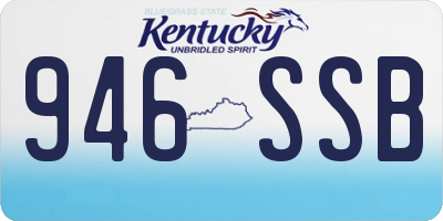 KY license plate 946SSB