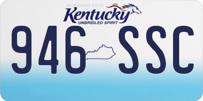 KY license plate 946SSC
