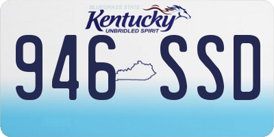 KY license plate 946SSD