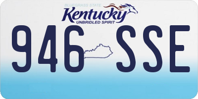 KY license plate 946SSE