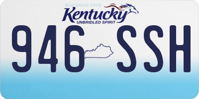 KY license plate 946SSH