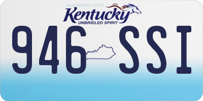 KY license plate 946SSI