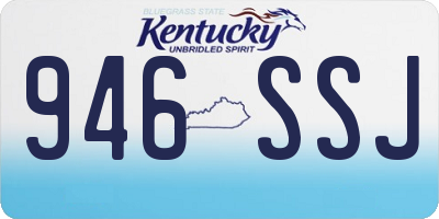 KY license plate 946SSJ