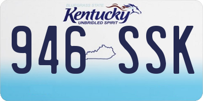 KY license plate 946SSK