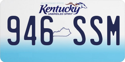 KY license plate 946SSM