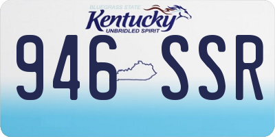 KY license plate 946SSR