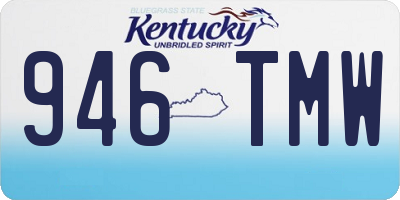 KY license plate 946TMW