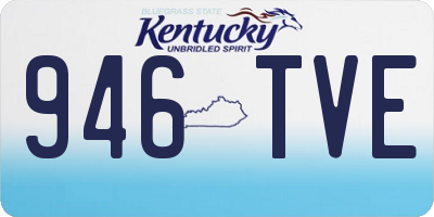 KY license plate 946TVE