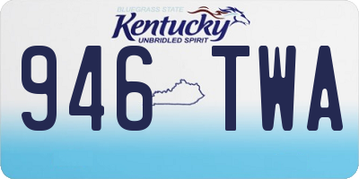 KY license plate 946TWA