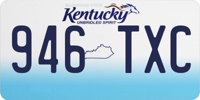 KY license plate 946TXC