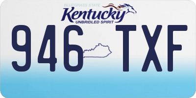 KY license plate 946TXF