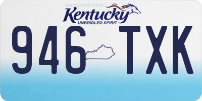 KY license plate 946TXK