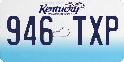 KY license plate 946TXP