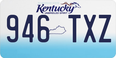 KY license plate 946TXZ