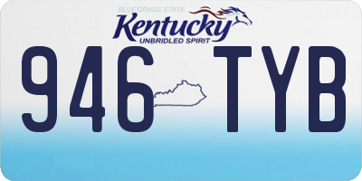 KY license plate 946TYB