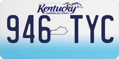 KY license plate 946TYC