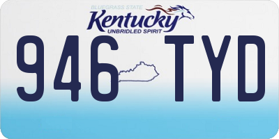 KY license plate 946TYD