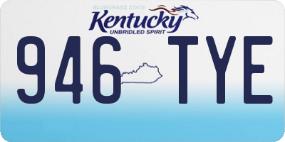 KY license plate 946TYE