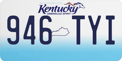 KY license plate 946TYI