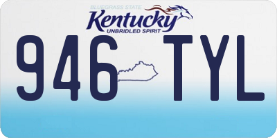 KY license plate 946TYL