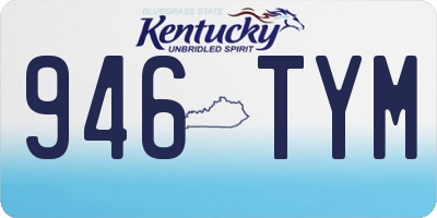 KY license plate 946TYM