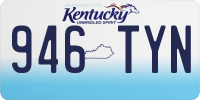 KY license plate 946TYN