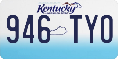 KY license plate 946TYO