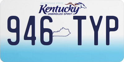 KY license plate 946TYP