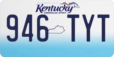 KY license plate 946TYT
