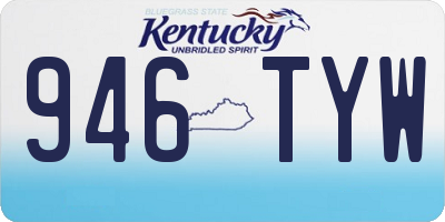KY license plate 946TYW