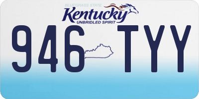 KY license plate 946TYY