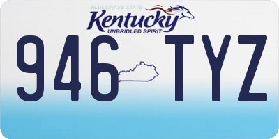 KY license plate 946TYZ