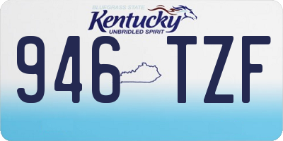 KY license plate 946TZF