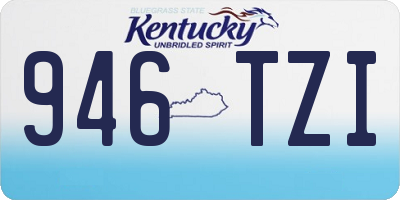 KY license plate 946TZI