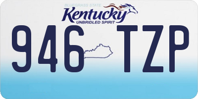 KY license plate 946TZP