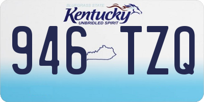 KY license plate 946TZQ