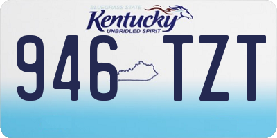 KY license plate 946TZT