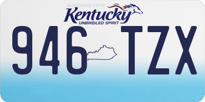 KY license plate 946TZX