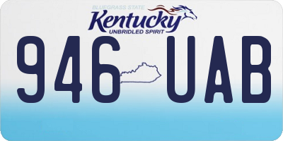 KY license plate 946UAB