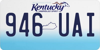 KY license plate 946UAI