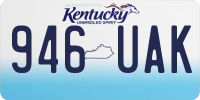 KY license plate 946UAK