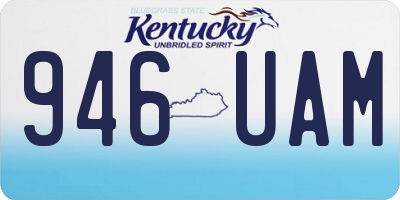 KY license plate 946UAM
