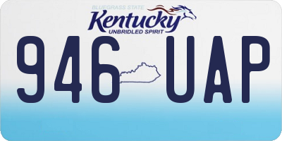 KY license plate 946UAP