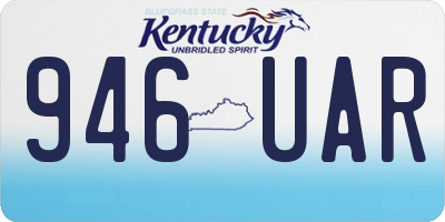 KY license plate 946UAR