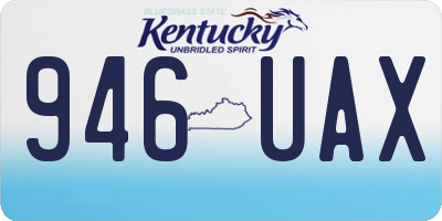 KY license plate 946UAX