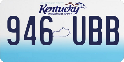 KY license plate 946UBB