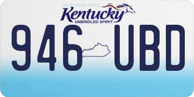KY license plate 946UBD