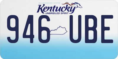 KY license plate 946UBE